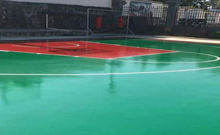 扬州篮球场翻新地面